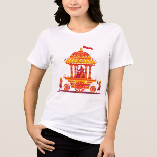 T-shirt En Tri-matière Illustration traditionnelle du char de Rath Yatra