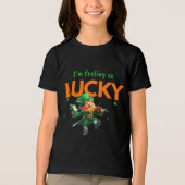 T-shirt En Tri-matière I'm Feeling So Lucky - Shamrock & Leprechaun (Recto)