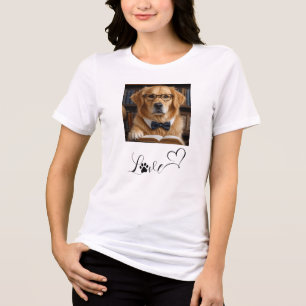 T-shirt En Tri-matière Image de chien de compagnie personnalisée Graphiqu