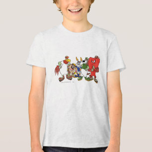 T-shirt En Tri-matière Image de groupe Looney Tunes en roller