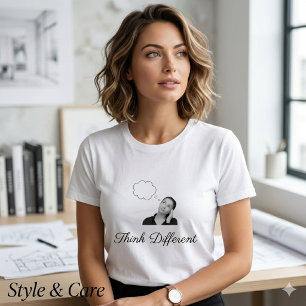 T-shirt En Tri-matière Image graphique du slogan Think Different