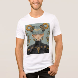 T-shirt En Tri-matière Imaginaire Steampunk Ornate Anime Girl