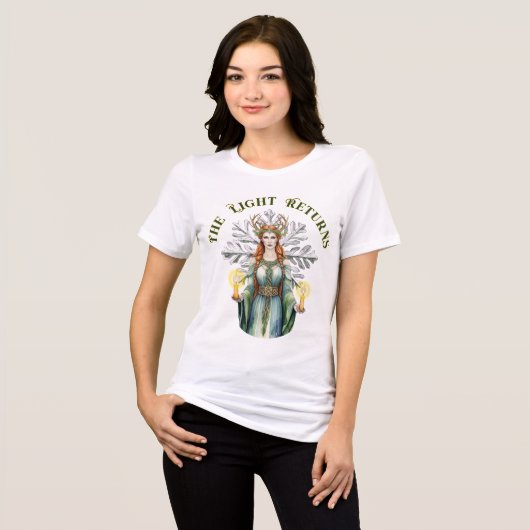 T-shirt En Tri-matière Imbolc Brigid Celtic Goddess Winter Snowflake (Recto plein)