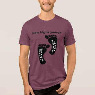 T-shirt En Tri-matière Impression à pied de carbone