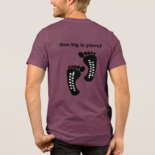 T-shirt En Tri-matière Impression à pied de carbone (Verso)