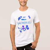 T-shirt En Tri-matière Impression d'art Choses Bleues (Recto)