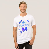 T-shirt En Tri-matière Impression d'art Choses Bleues (Recto plein)