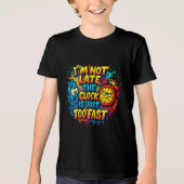 T-shirt En Tri-matière Impression d'écran de dessin (Recto)