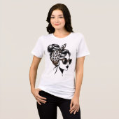T-shirt En Tri-matière Imprimé léopard mode fille esthétique conception d (Recto plein)