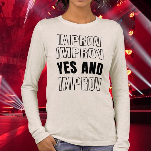 T-shirt En Tri-matière IMPROV OUI ET comédie d'improvisation