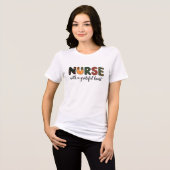 T-shirt En Tri-matière Infirmière coeur gracieux (Recto plein)