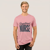 T-shirt En Tri-matière Infirmière diplômée Script Typographie Vector Desi (Recto plein)