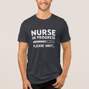 T-shirt En Tri-matière Infirmière En Cours S'Il Vous Plaît Attendre - Drô