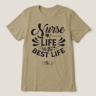 T-shirt En Tri-matière Infirmière Vie Légère Tri-Mélange Tee