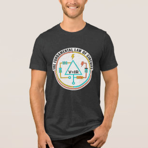 T-shirt En Tri-matière Ingénieur électricien, Loi fondamentale des circui