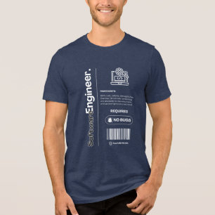 T-shirt En Tri-matière Ingénieur logiciel – Humour de travail drôle, Cade