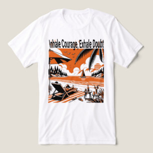 T-shirt En Tri-matière Inhale Courage Exhale Doute - Motivationnel