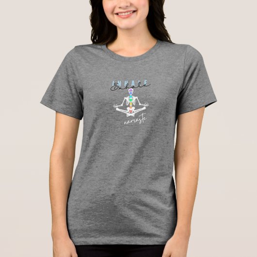 T-shirt En Tri-matière Inhale, Exhale, Namaste" Yoga Tee (Recto)