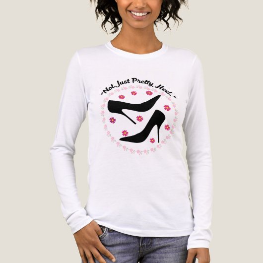 T-shirt En Tri-matière is just not pretty heels (Recto)