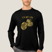 T-shirt En Tri-matière „It’s My Life“: Golden Bike 3D - (Recto)