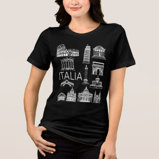 T-shirt En Tri-matière Italia Italian Monuments