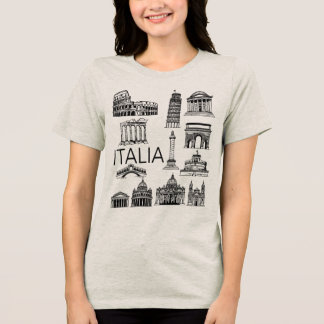 T-shirt En Tri-matière Italia Italian Monuments