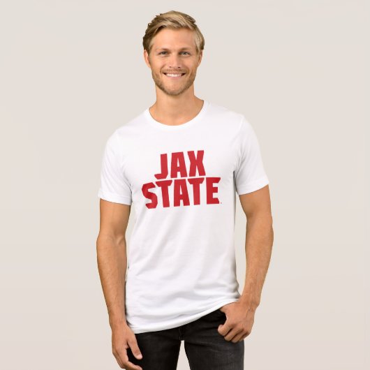 T-shirt En Tri-matière Jacksonville State University JAX STATE Bold Red (Recto plein)