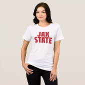 T-shirt En Tri-matière Jacksonville State University JAX STATE Bold Red (Recto plein)
