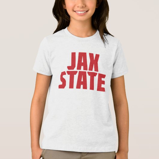T-shirt En Tri-matière Jacksonville State University JAX STATE Bold Red (Recto)