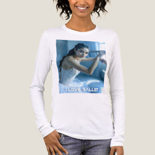 T-SHIRT EN TRI-MATIÈRE J'ADORE LE BALLET - BALLET & DANSE