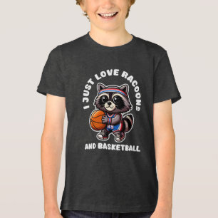 T-shirt En Tri-matière J'adore les Raton Laveurs Et Je Suis Amateur De Sp