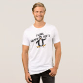T-shirt En Tri-matière J'Ai Des Pieds Heureux ! (Recto plein)