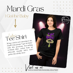 T-shirt En Tri-matière "J'ai eu le bébé" Mardi Gras des femmes