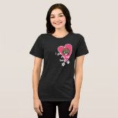 T-shirt En Tri-matière J'ai mon chat ici ! Photo personnalisée - foncé (Recto plein)