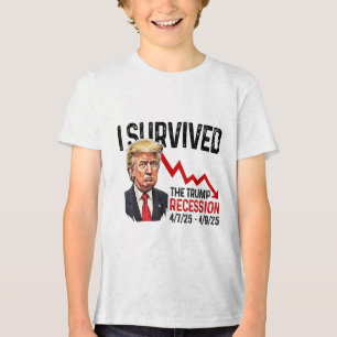T-shirt En Tri-matière J'Ai Survécu À La Récession Trump 4_7_25 4_9_25 Tr