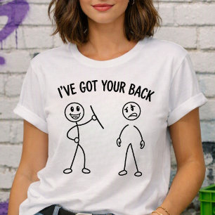 T-shirt En Tri-matière J'ai Votre Dos Jeu de Mots Visuel
