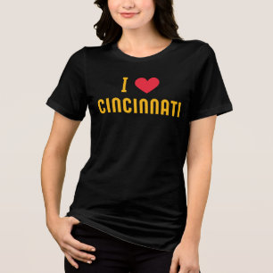 T-shirt En Tri-matière j'aime Cincinnati, Ohio