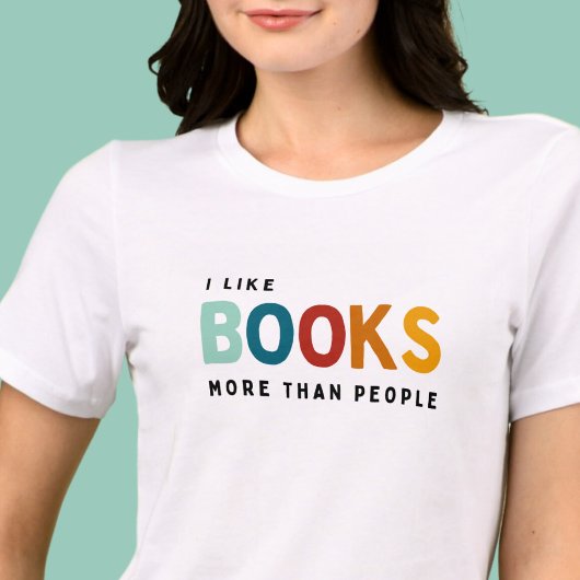 T-shirt En Tri-matière J'aime les livres plus que les gens