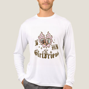 T-shirt En Tri-matière J'aime ma petite amie - Marron - DingusDesign