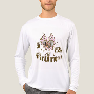 T-shirt En Tri-matière J'aime ma petite amie - Marron - DingusDesign
