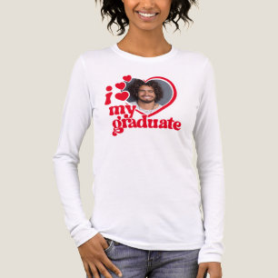 T-shirt En Tri-matière J'aime ma photo d'études supérieures personnalisée