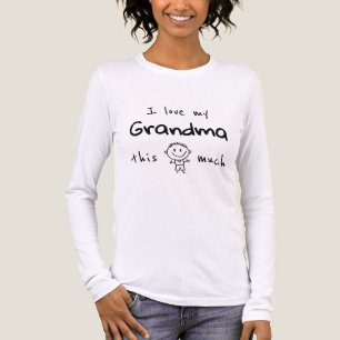 T-shirt En Tri-matière J'aime ma typographie de grand-mère nommée garçon