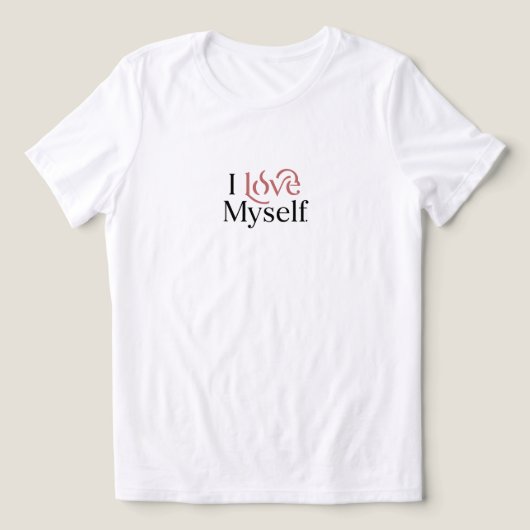 T-shirt En Tri-matière J'aime moi-même. (Design Recto)