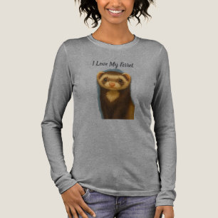 T-shirt En Tri-matière J'aime mon furet