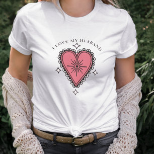 T-shirt En Tri-matière J'Aime Mon Mari