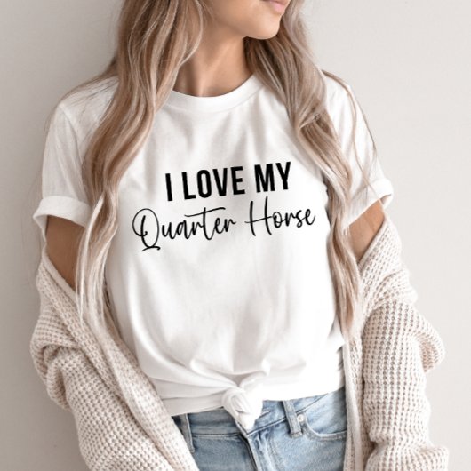T-shirt En Tri-matière J'Aime Mon Quaterhorse