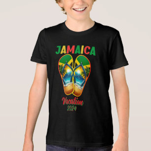 T-shirt En Tri-matière Jamaïque 2024 Flip Flop Vacation Plage tropicale