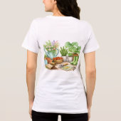 T-shirt En Tri-matière Jardin personnalisé mignon de Plant Lady (Verso)