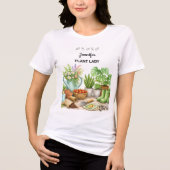 T-shirt En Tri-matière Jardin personnalisé mignon de Plant Lady (Recto)