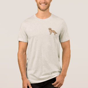 T-shirt En Tri-matière Jaune Golden Retriever mignon personnage unique ch